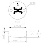 Xerafy Xplorer Screw RFID Tag | NXP UCODE 9 | X1116-US120-U9/X1116-EU120-U9