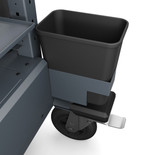 Bretford Mobile Computer Cart | MobilePro 4 | With Small Printer Shelf & Dual Monitor Mount | MP10HD-SB [Monitors and Printer NOT Included]