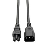 Eaton Tripp Lite P014-06N 7A 6 in. C14 to C5 Laptop Power Adapter Cord Black | P014-06N
