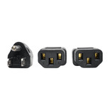 Eaton Tripp Lite P006-006-2 6 ft Y Splitter NEMA 5-15P to 2x C13 Power Cable Black | P006-006-2