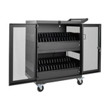 Eaton Tripp Lite CSC32AC 32-Port AC Charging Cart | Wall-Mount Option | Black | CSC32AC