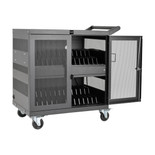 Eaton Tripp Lite CSC32USB 32-Port 2.4A USB Charging Cart | Wall-Mount Option | Black | CSC32USB