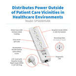 Eaton Tripp Lite SPS606HGRA 1050 Joules 6-Outlet Hospital-Grade Surge Protector | 6 ft Cord | SPS606HGRA