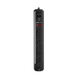 Eaton Tripp Lite TLP76RBTEL 1080 Joules 7-Outlet Surge Protector | Black | TLP76RBTEL