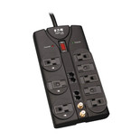 Eaton Tripp Lite TLP810NET 3240 Joules 8-Outlet Gray Surge Protector | 10 ft Cord | TLP810NET