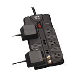 Eaton Tripp Lite TLP810NET 3240 Joules 8-Outlet Gray Surge Protector | 10 ft Cord | TLP810NET