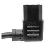 Eaton Tripp Lite P006-006-13LA 6 ft NEMA 5-15P to Left-Angle C13 Computer Power Cord Black | P006-006-13LA