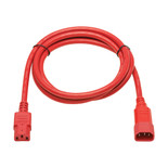 Eaton Tripp Lite P005-006-ARD 15A C13 to C14 6 ft Power Cable Red | P005-006-ARD