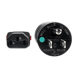 Eaton Tripp Lite P006-L03-HG10 3 ft 10A Black Hospital-Grade Power Cord | NEMA 5-15P to Locking C13 | P006-L03-HG10