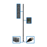 Eaton Tripp Lite PDUMV15-72 1.5kW 36 NEMA 5-15R 0U Vertical Local Metered PDU | PDUMV15-72