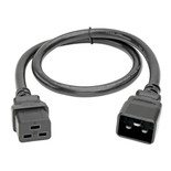 Eaton Tripp Lite P036-002 20A C19 to C20 Power Extension Cord 2 ft Black | P036-002