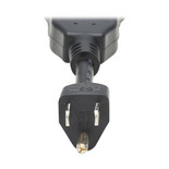 Eaton Tripp Lite P022-001-13A-2 13A Y Splitter Power Extension Cord 1 NEMA 5-15P to 2x NEMA 5-15R Black | P022-001-13A-2