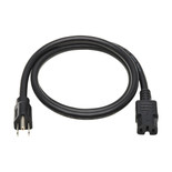 Eaton Tripp Lite P019-008 14 AWG 8 ft Black NEMA 5-15P to C15 Heavy-Duty Power Cord
 | P019-008