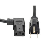 Eaton Tripp Lite P006-006-13RA 6 ft NEMA 5-15P to Right-Angle C13 Power Cord Black
 | P006-006-13RA