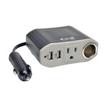 Eaton Tripp Lite PV100USB 100W Car Inverter | 1x AC Outlet, 1x 12V CLA, 2x USB Charging Ports
 | PV100USB