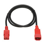 Eaton Tripp Lite P004-004-RD 4 ft C13 to C14 10A Red PDU Power Extension Cord
 | P004-004-RD