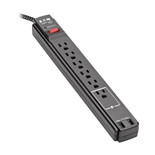 Eaton Tripp Lite TLP610BUAM 990 Joules 6-Outlet Surge Protector | 2-Port USB-A | 10 ft Cord | Antimicrobial | Black
 | TLP610BUAM