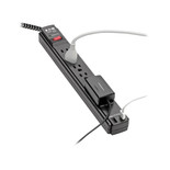 Eaton Tripp Lite TLP610BUAM 990 Joules 6-Outlet Surge Protector | 2-Port USB-A | 10 ft Cord | Antimicrobial | Black
 | TLP610BUAM