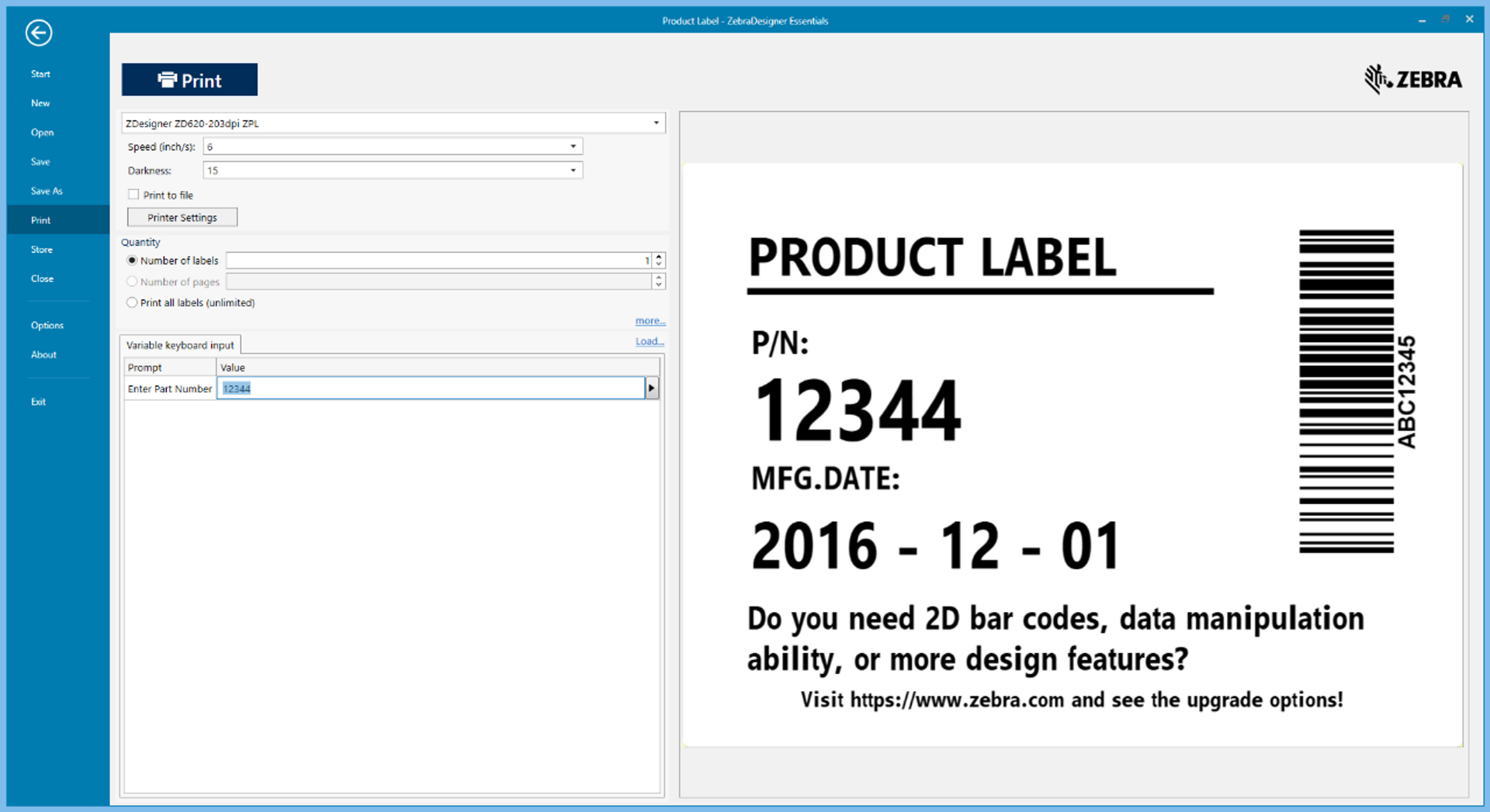 Zebradesigner Pro Barcode And Rfid Software V3 9433