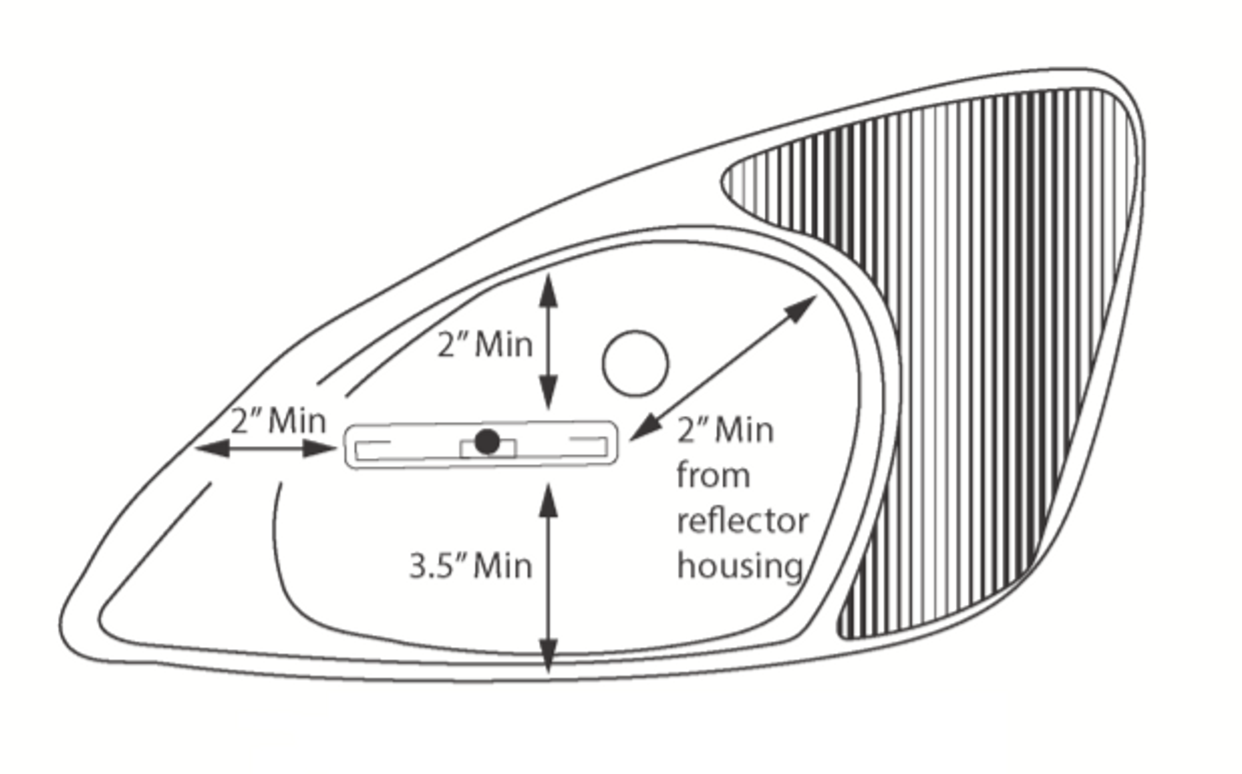 TransCore eGo® Plus Headlamp Sticker Tag