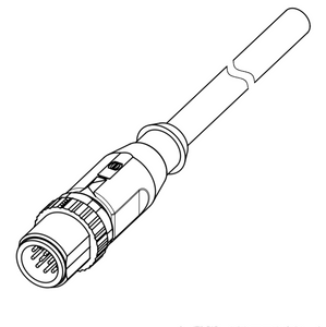 HARTING M12 A-code IO/Power Supply Cable | 21348400C79020