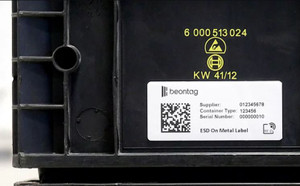 Beontag ESD On-Metal RFID Label | Monza 4E | 3003359/3003354