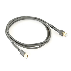 Zebra 7 ft Shielded USB Cable | Series A Connector | CBA-U21-S07ZBR Zebra 7 ft Shielded USB Cable | Series A Connector | CBA-U21-S07ZBR