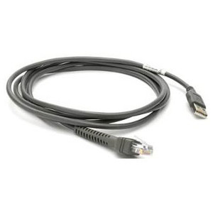 Zebra 7 ft Non-Shielded USB Cable | Series A Connector | CBA-U01-S07ZAR
