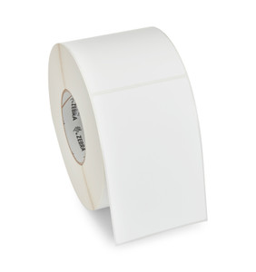 Zebra 4" x 3" Z-Essentials 540T Thermal Transfer Label - For Industrial Printers | Case of 4 Rolls - 2,532 Labels per Roll | 10043488-CASE