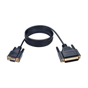 Eaton Tripp Lite P456-006 6 ft DB9 Female to DB25 Male Serial Cable | P456-006 Eaton Tripp Lite P456-006 6 ft DB9 Female to DB25 Male Serial Cable | P456-006