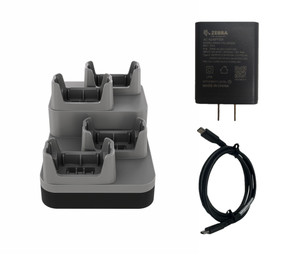 Zebra 4-Slot Charging Cradle Kit | For WS101 Devices | CRD-WS1X3-4SC-01-KIT Zebra 4-Slot Charging Cradle Kit | For WS101 Devices | CRD-WS1X3-4SC-01-KIT