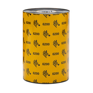 Zebra 2.36" x 1476' 6200 Industrial Resin Ribbon | Case of 6 Rolls | 06200BK06045-CASE Zebra 2.36" x 1476' 6200 Industrial Resin Ribbon | Case of 6 Rolls | 06200BK06045-CASE