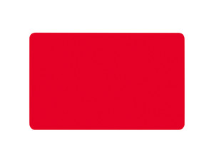 Zebra Premier Red PVC Cards | 30 mil | Case of 500 Cards | 104523-130-CASE