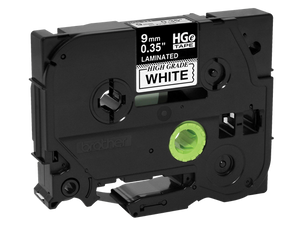 Brother 0.35" x 26.2' High-Grade Standard Adhesive Tape | For P-Touch Printers | Case of 5 Rolls | HGe2215PK