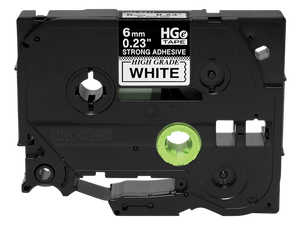 Brother 0.23" x 26.2' Extra-Strength Adhesive Laminated Tape | For P-Touch Printers | Case of 5 Rolls | HGeS2115PK