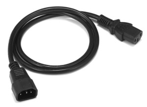 Zebra Cradle AC Line Cord - Long 1M | For Guardian Racks | CS-RAC-NA-IEC-L