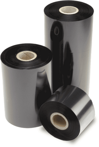 Comparison of wax, wax-resin, and resin thermal transfer ribbons with labeled material samples