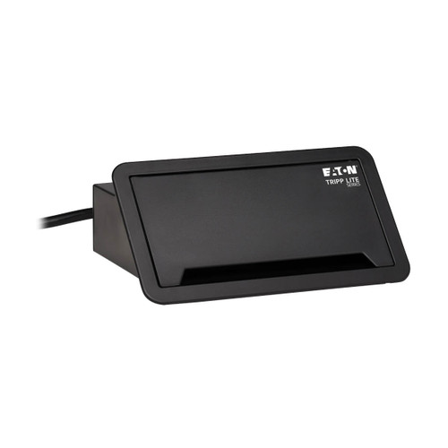 Eaton Tripp Lite PS222DATAM 2-Outlet 4x USB-A In-Desk Power and Charging Dock | 10 ft Cord | Antimicrobial | Black
 | PS222DATAM