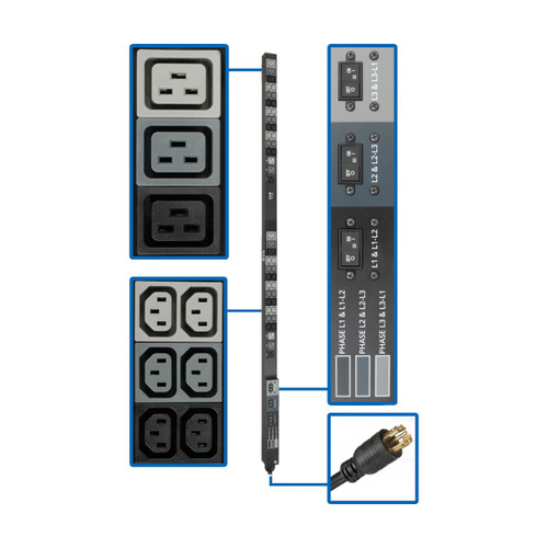Eaton Tripp Lite PDU3V6L2130 8.6kW 48-Outlet Basic PDU 0U Rack-Mount
 | PDU3V6L2130