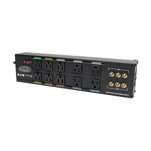 Eaton Tripp Lite HT10DBS 3840 Joules 10-Outlet Surge Protector | Metal Housing
 | HT10DBS