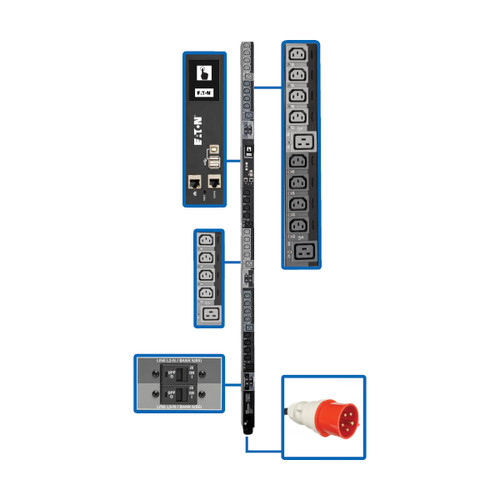 Eaton Tripp Lite PDU3XEVSR6G32B 23kW 30-Outlet Switched PDU 0U Rack-Mount
 | PDU3XEVSR6G32B