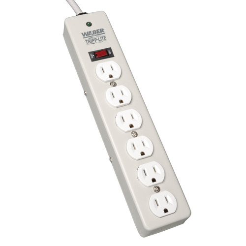 Eaton Tripp Lite DG115-SI 2100 Joules 6-Outlet Gray Surge Protector
 | DG115-SI