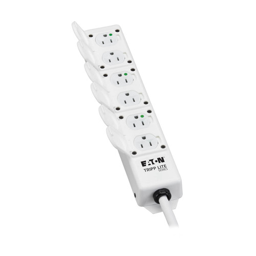 Eaton Tripp Lite PS-606-HGDG 1800W 6-Outlet Power Strip | Medical-Grade Antimicrobial
 | PS-606-HGDG