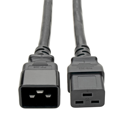 Eaton Tripp Lite P036-002-6 20A C19 to C20 Power Extension Cord 2 ft 6-Pack Black
 | P036-002-6