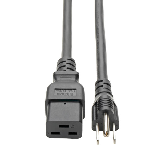 Eaton Tripp Lite P034-008 15A Power Cord C19 to NEMA 5-15P 8 ft Black
 | P034-008