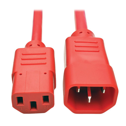 Eaton Tripp Lite P004-003-ARD 3 ft C14 to C13 PDU Power Cord | Red
 | P004-003-ARD