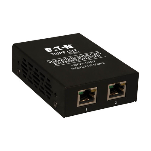 Eaton Tripp Lite B132-002A-2 2-Port VGA Audio Splitter/Extender | 1920x1440 at 500ft, 1024x768 at 1000ft | Box-Style Transmitter
 | B132-002A-2