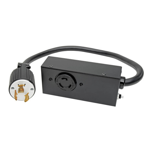 Eaton Tripp Lite P043-002 20A 2 ft Power Extension Cord | L5-30P to L5-20R, Black
 | P043-002
