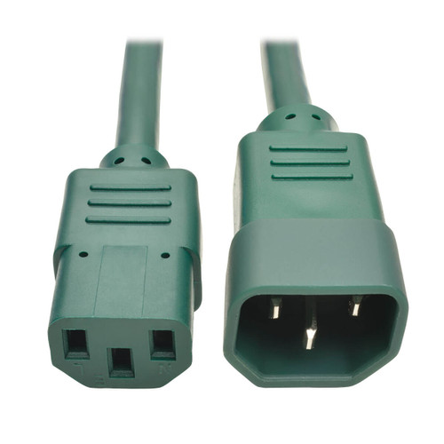 Eaton Tripp Lite P004-002-AGN 2 ft 10A C14 to C13 PDU Power Cord | Green
 | P004-002-AGN