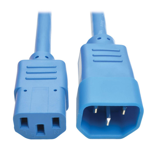 Eaton Tripp Lite P005-003-ABL 15A Heavy-Duty C13 to C14 Power Cable Blue 3 ft
 | P005-003-ABL
